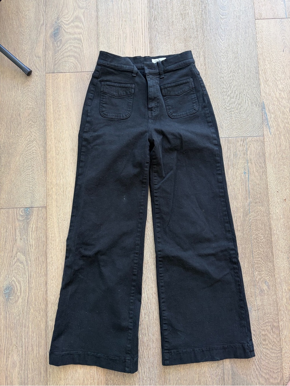 Aritzia Black Wide-Leg Jeans